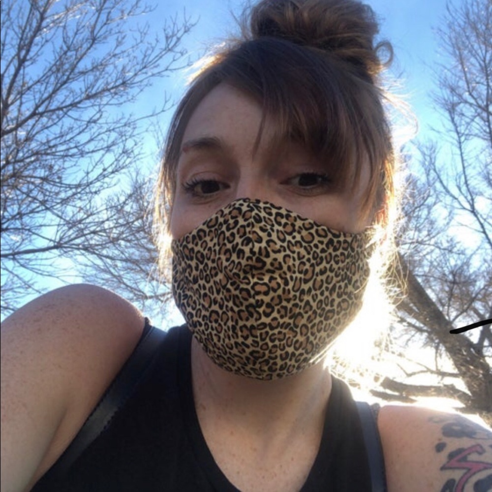 Leopard Print Face Mask Adult